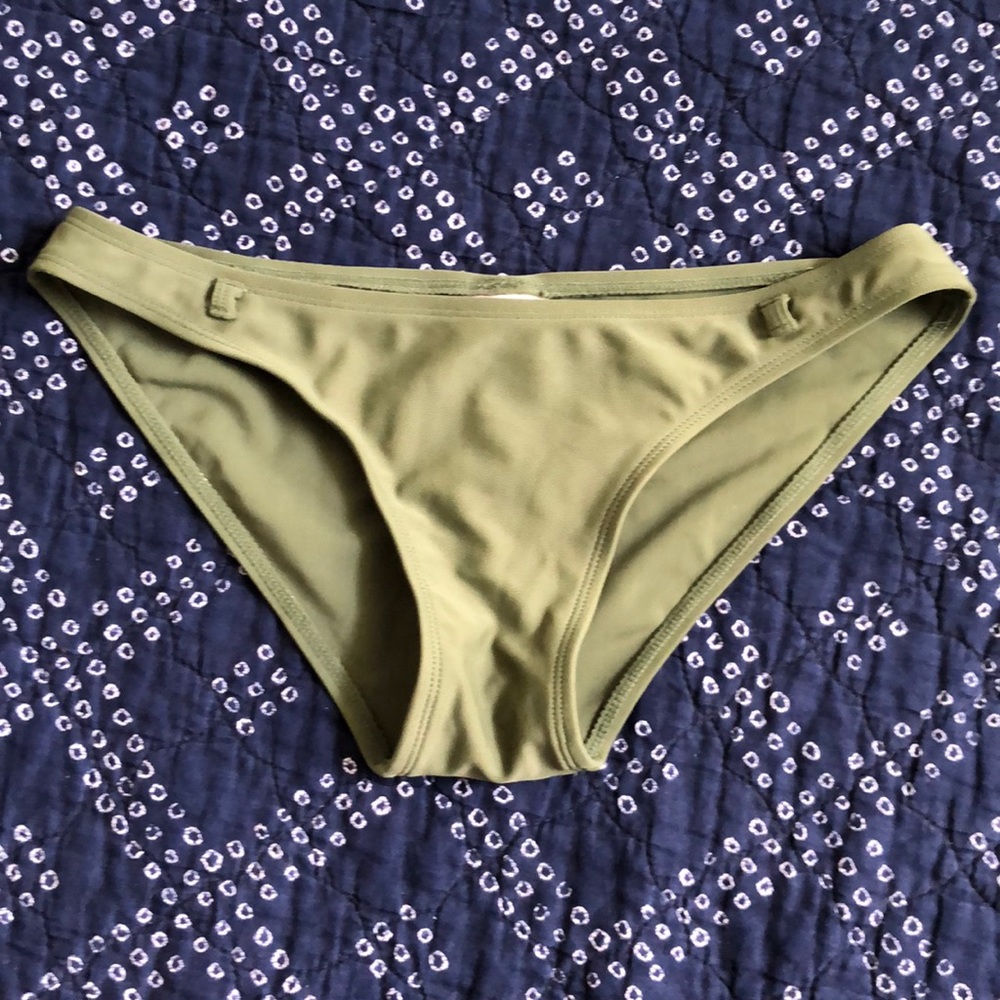 Olive green bikini bottom, Sz S, NWOT